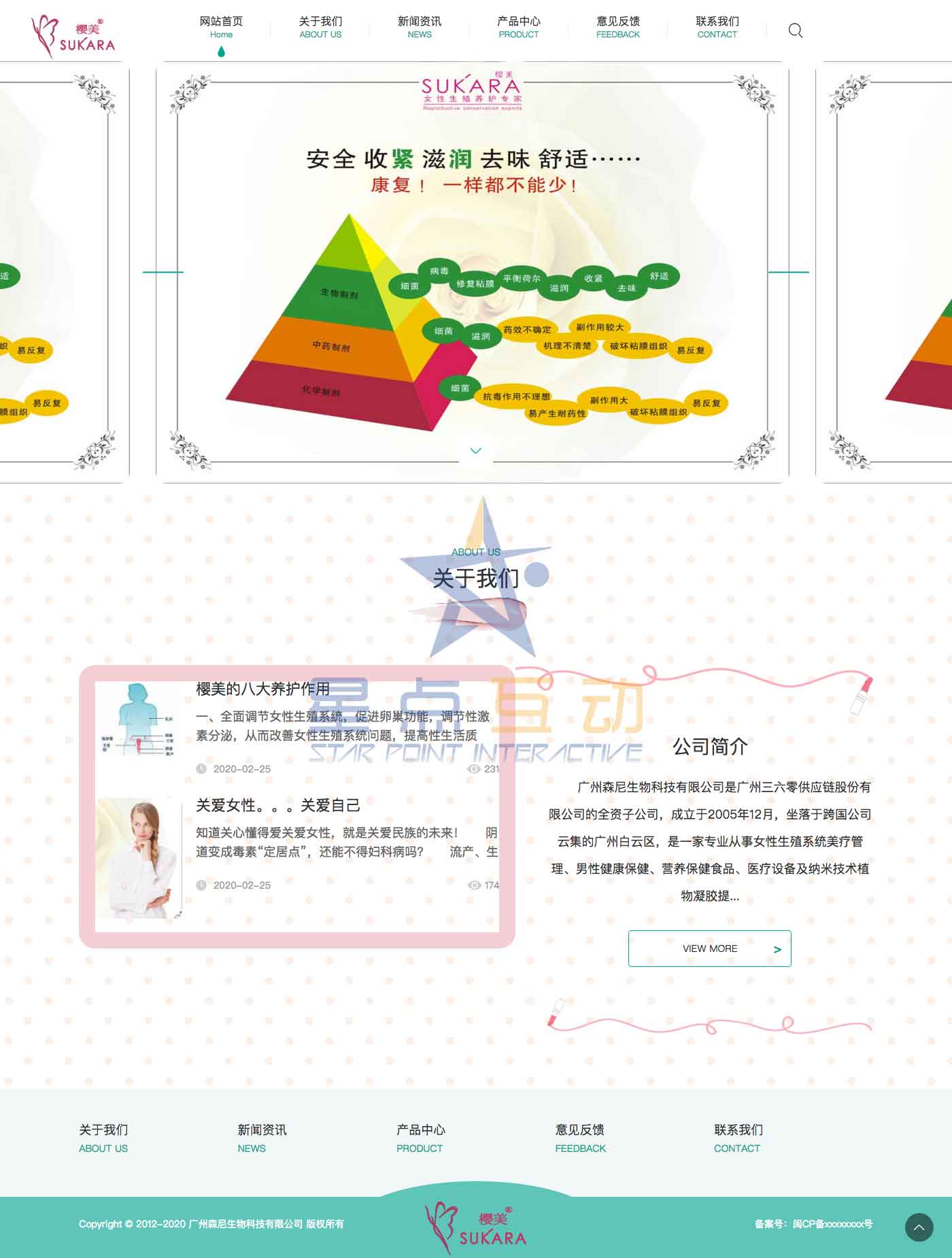 科技网站制作，广州森尼生物科技公司网站建设案例(图1)